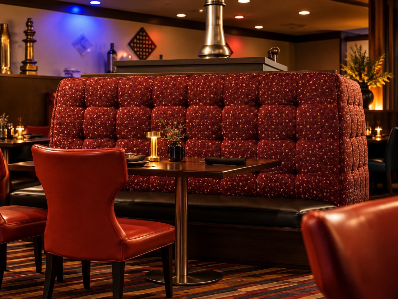 Custom restaurant seating upholstery by Skippy Upholstery in Brooklyn, NY